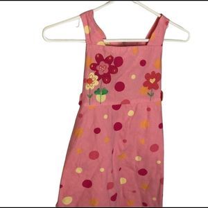 Bonnie Jean Floral Polka Pot Pink Dress Size 8